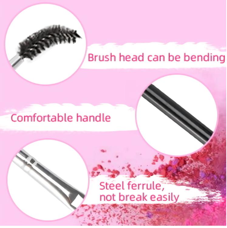 Product Introduction of Double Ended Eyebrow Brush, Professional Angled Eyebrow Brush and Spoolie Brush, Beauty Makeup Brush, Product for Girls & Woman Cosmetic eyelash  brush 8
