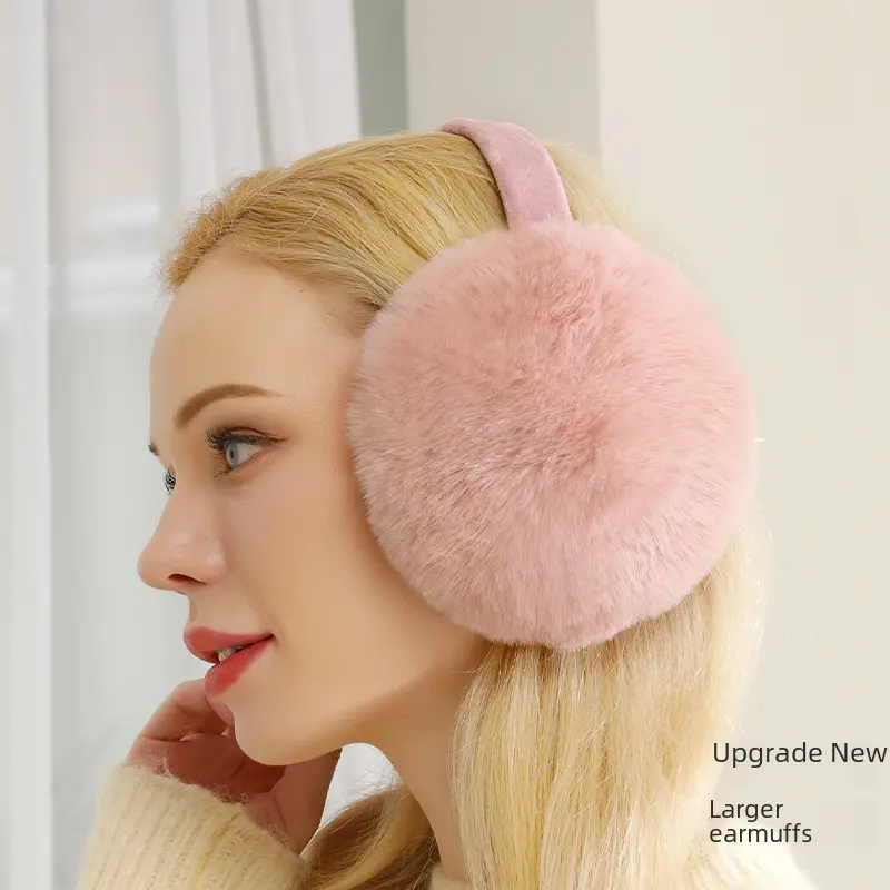 Earmuffs Winter Women's Cute Plush Winter Warm Earmuff Anti-Freezing Ear Cap Earmuffs Protection Foldable 4