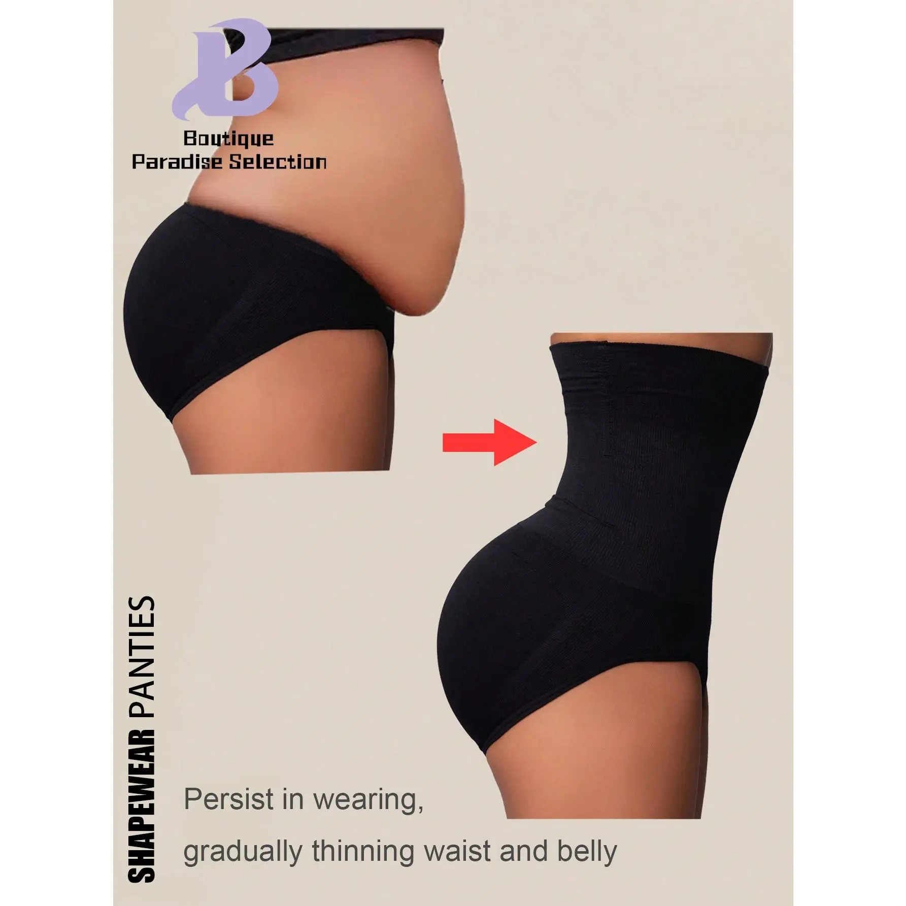 2025 New 1 Pc Seamless High Waist Shaping Panties Slimming Tummy Control Waist Trainer Body Shaper Shapewear For Women Underwear Women's Underwear Sheath Flat Belly Woman Lingerie Briefs Butt LifterMother's Day Gift.Good gift choice