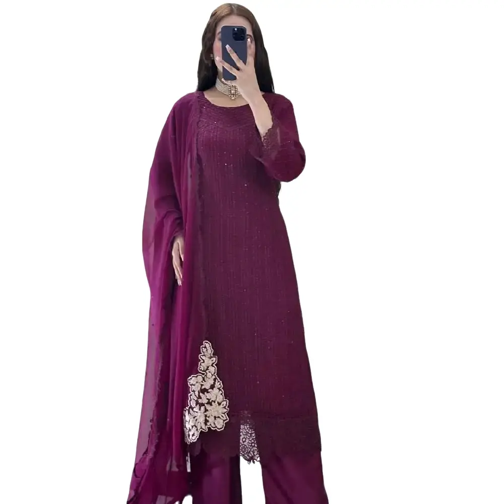 SNS Fabrics Stunning Asian Salwar Kameez - Traditional Dress