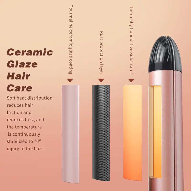 【￡10.99 for 2 weeks】【Free Shipping with £20+】【Linda UK】2 IN 1 Hair Straightener &  Curling stick,  zero damage hair# 6