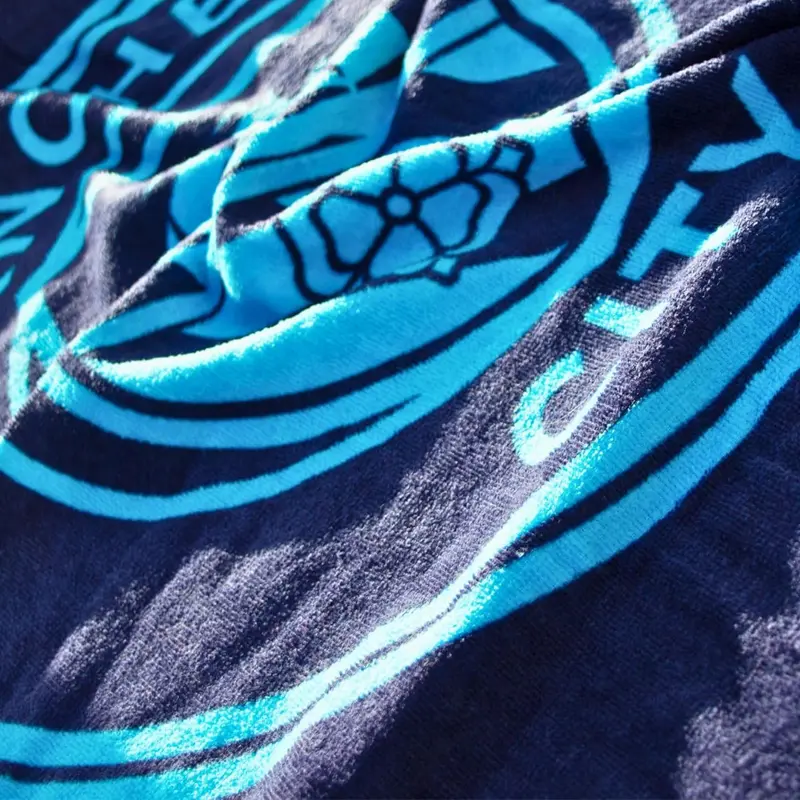 Manchester City FC Super Soft Feel Badge Football Club Design Towel Perfect The Home, Bath, Beach & Swimming Pool | One Size 75cm x 150cm | 100% Cotton 3