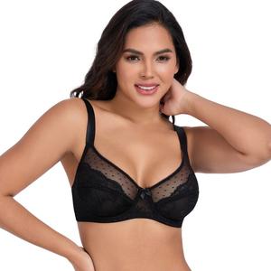 【Live】NEW Large size new lace trim bra full coverage bra, no padding, ultra-thin and comfortable