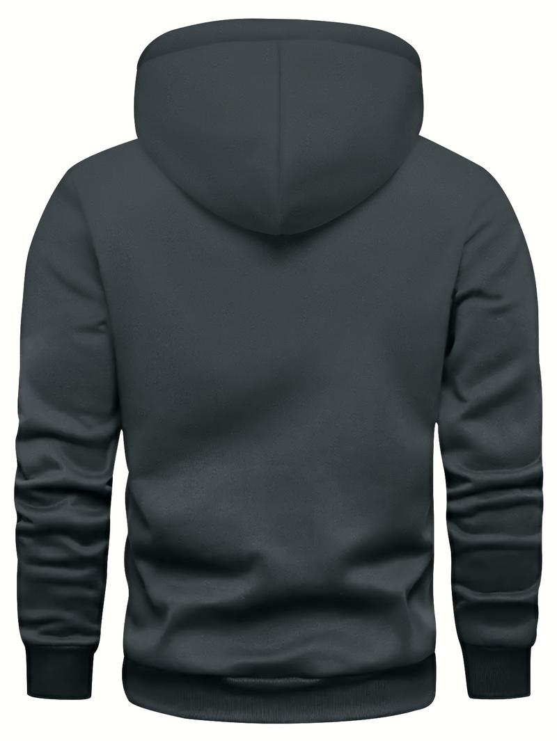 Product Introduction of 3pcs Men's Hoodies - Solid Color, Drawstring & Kangaroo Pocket |   Casual Sportswear for Spring/Fall 18