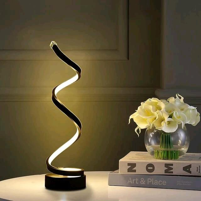 Modern Spiral Dimmable LED Table Lamp for Living Room and Bedroom 8