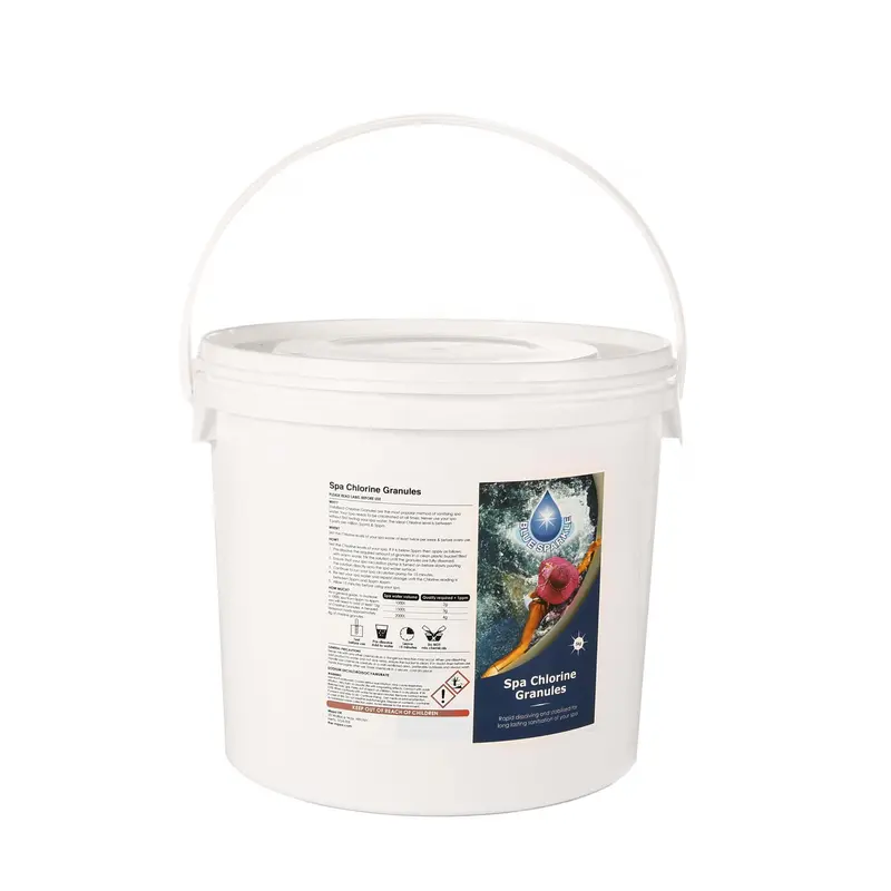5 Kg Chlorine Granules Blue Sparkle Water Treatment for Rapid Disinfecting and Cleaning of Hot Tub Spa and Swimming Pool 3