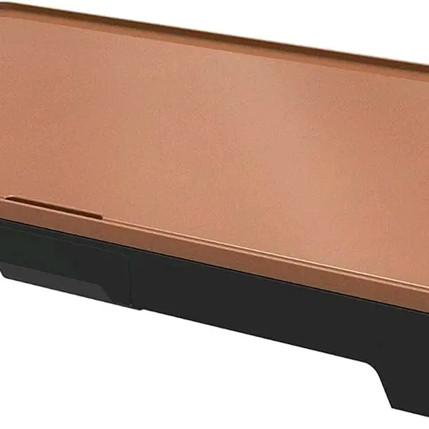 BELLA XL Electric Ceramic Titanium Griddle - Large Cooking Surface, Non-Stick Coating, Hassle-Free Clean Up, Copper/Black 7