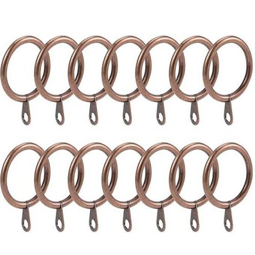 12 Pack Metal Curtain Rings Heavy Duty For Rods Poles Voile Hooks 30mm Diameter 4