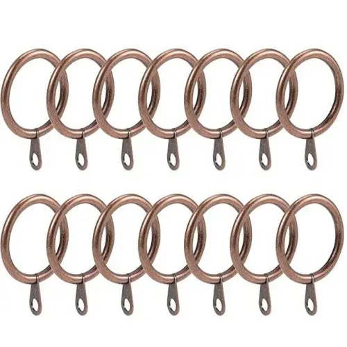 12 Pack Metal Curtain Rings Heavy Duty For Rods Poles Voile Hooks 30mm Diameter 4