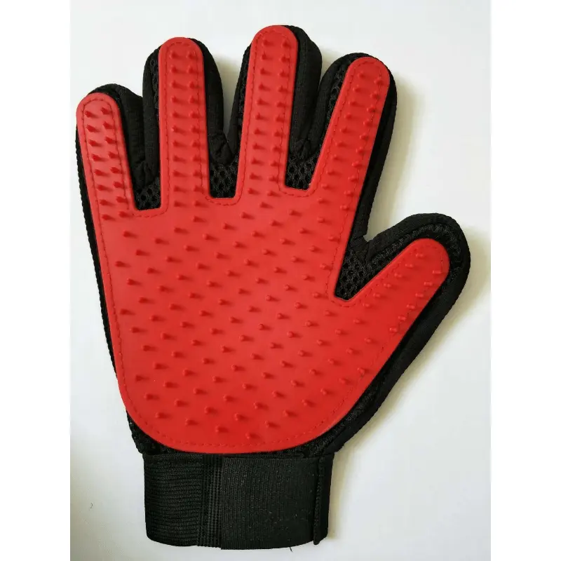 Des Shedding Pet Grooming Glove - Combs for Gentle Cat and Dog Hair Removal - Soft Brush Massages and Stimulates Blood Circulation, Easy to Use and Clean, Perfect for Pet Owners 4