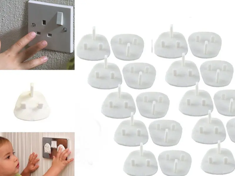 Socket Covers Set of 10 Child Proof Guard Electric Protectors Kids socket tower charger extensioncord powerstrip hager electrical sockets 3