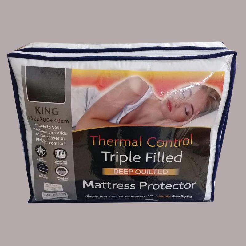Quilted Mattress Protector 40cm Extra Deep Fitted Mattress Cover, 200 GSM Triple Filled Mattress Protector with Elastic Skirt, Breathable and Noiseless Bed Cover, Machine Washable (White) Soft luxury bedding  set bed  accessories cute  bedding  sets 7