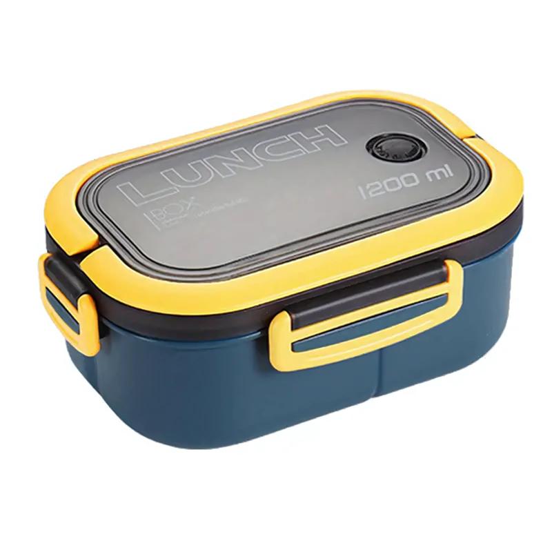 Premium Leak-Proof Dual-Compartment Lunch Box, Microwave-Safe, Spacious, and Easy to Clean with Cutlery Set – Ideal for Meal Prep, Work, Office, School, Travel and Picnic Modern  Bento Box for Kids, Adults, Food Storage, Reusable Lunchbox ,Tableware heate 1