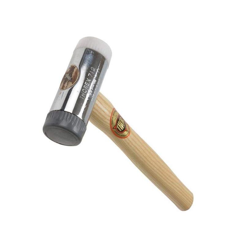 712R Soft & Hard Faced Hammer Wood Handle 38mm 650g - THO712R 2