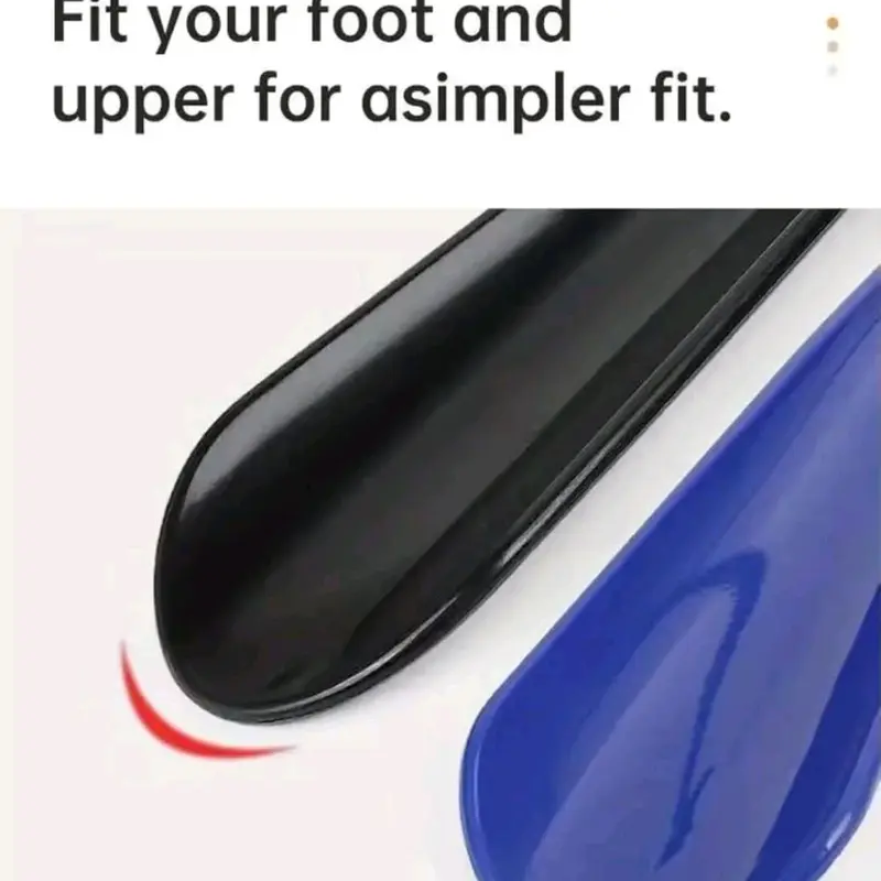 1pc Extra long flexible plastic shoe horns do not require bending durable shoe spoons for pregnant women wearing shoe assistants (Black) 2