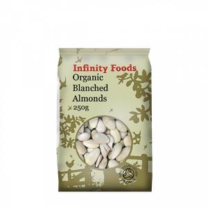 Infinity Foods Organic Blanched Almonds 250g