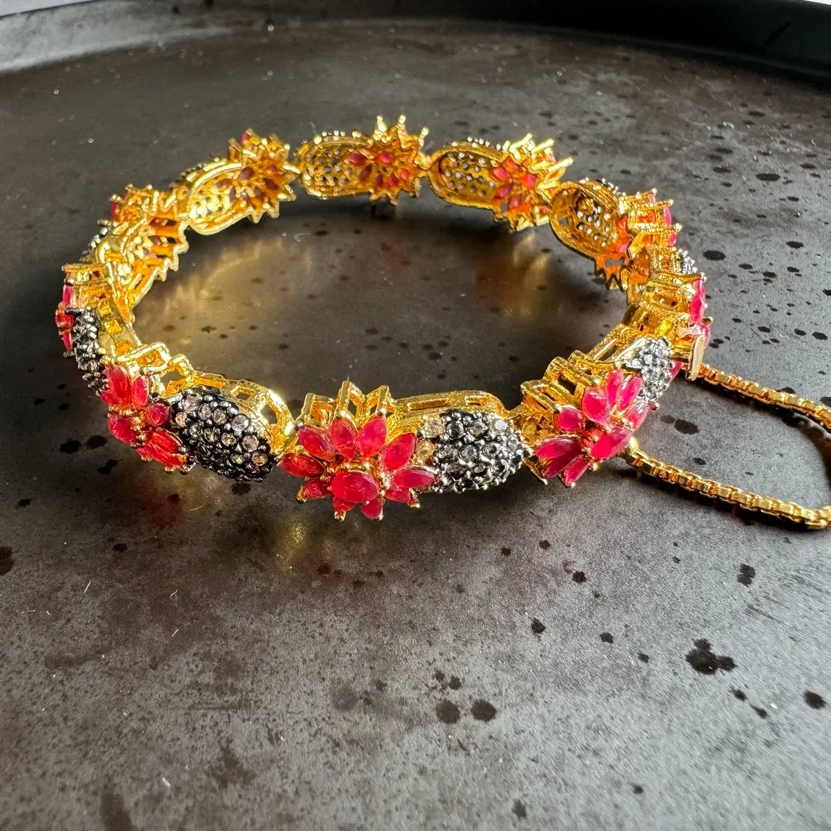 Pink stone bracelet