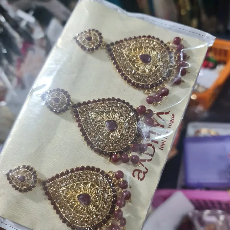 Indian&pakistani jewellery tikka earnings set 5