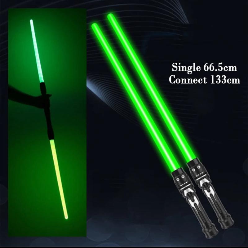 Glow Swords - 66cm LED Toy with Connected Turns 133cm - Perfect Toy for Kids 2
