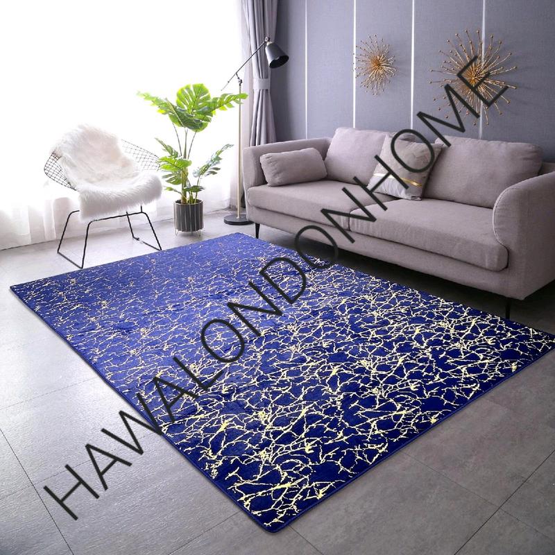 LUXURY NON SLIP MACHINE WASHABLE MARBLE EFFECT RUGS 90X190CM 160X230CM 190X270CM 4