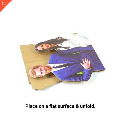 Golden Award Statue Stand In Cardboard Cutout - 183cm 6