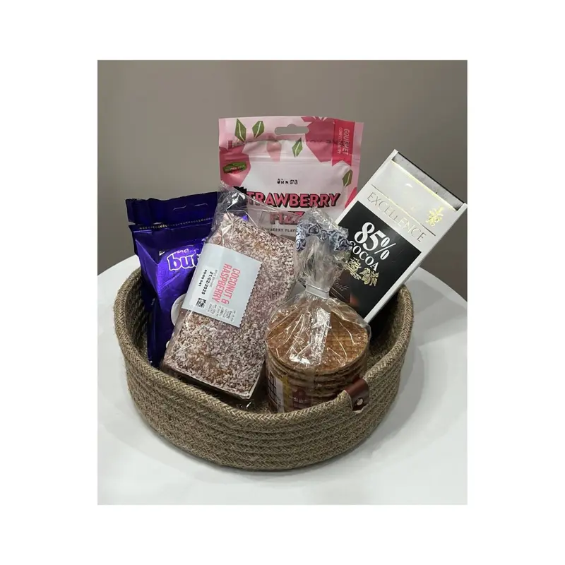 Handmade Jute Basket Set - 3 Pieces, Round, Washable, Available in Grey and Brown 6