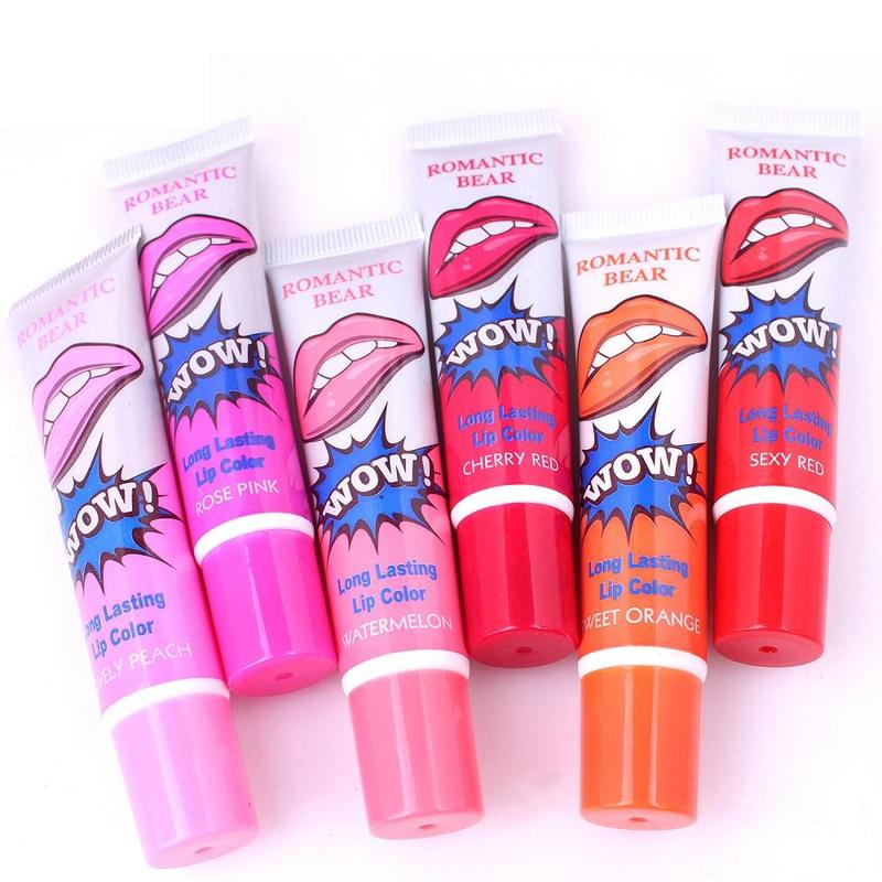6Colors Sexy Waterproof Lipstick Peel Off Tint Long Lasting Lip Gloss Makeup 3