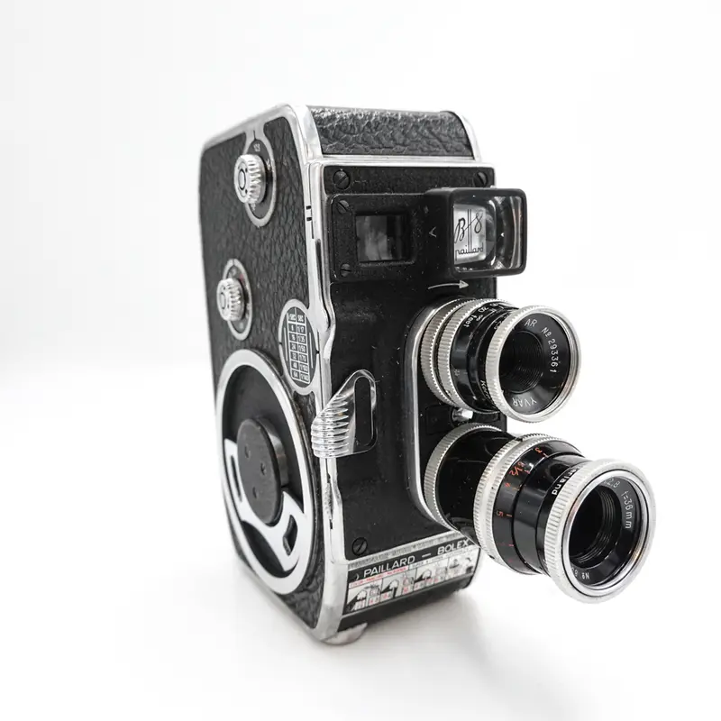 Bolex Paillard B8 B-8 Double 8mm Cine Film Camera w/2 Lens - Fully Working 1