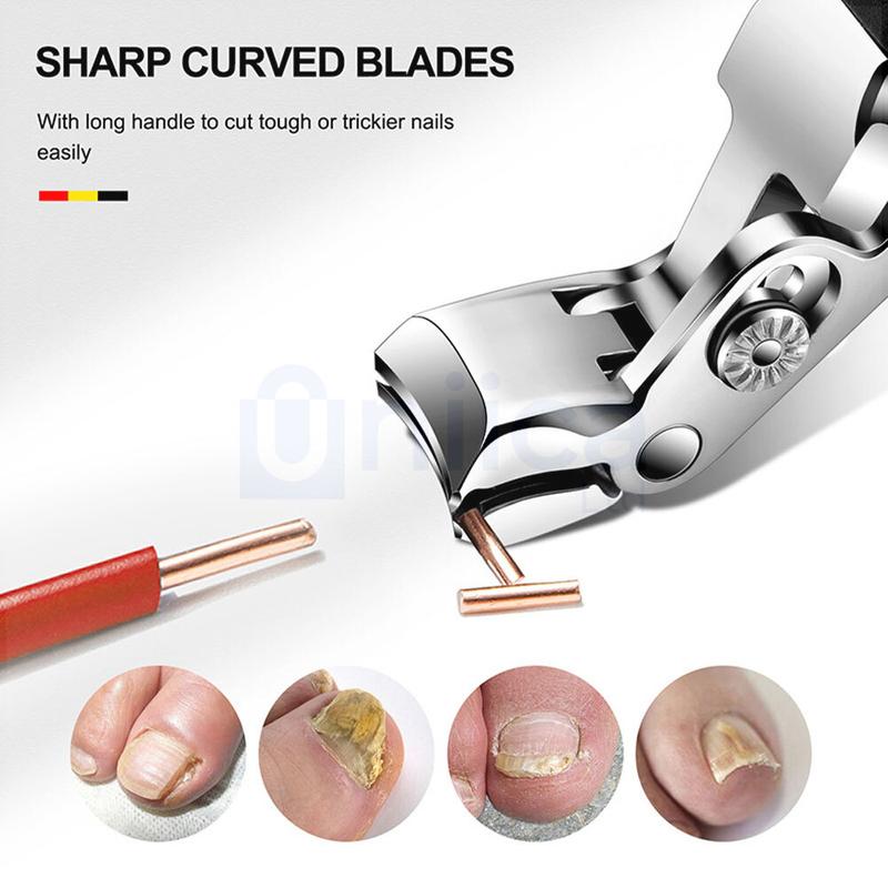 Product Introduction of Large Heavy Duty Toe Nail Clippers Cutters for Thick Nails Pro Trimmer Nipper Finger Effortless for Personal Care Manicure Stainless Steel Cutics 9