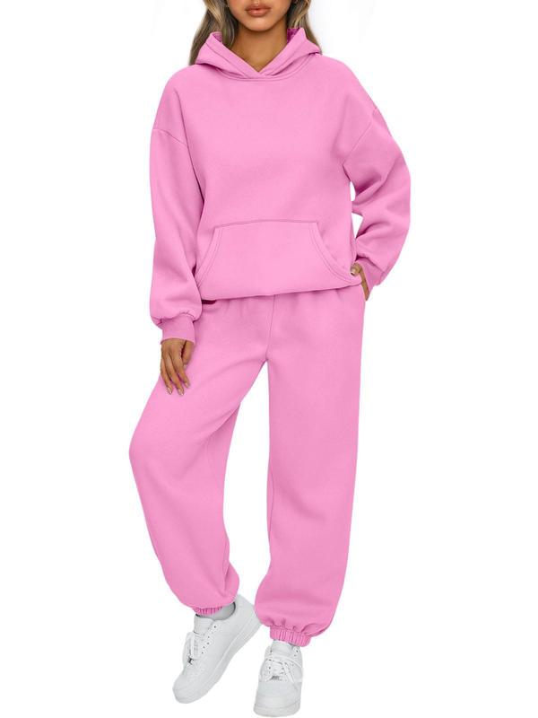 2024New FallWinter Women'S Two-Piece Casual Hoodie Tracksuit Pantsuit Womenswear Check Overalls Underwear 5