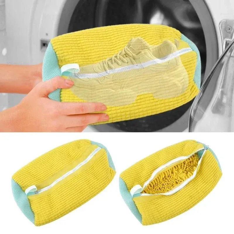 Washing Shoes Bag Cotton Laundry Net Fluffy fibers Easily remove dirt Washing Bags Anti-deformation Shoes Clothes Organizer 1