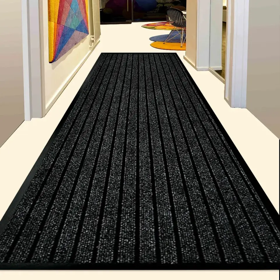 FALCON Non Slip Rubber Door Mat Indoor Outdoor Rug Washable Rugs Small Large Door Mats