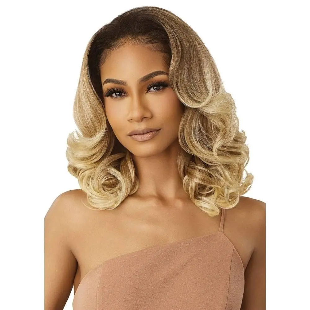 Outre Neesha H307 Fast, Easy Wear Soft Natural Yaki Texture Synthetic Half Wig
