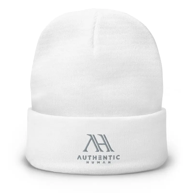 Authentic Human Beanie Thread Embroidered Beanie - Unisex 0