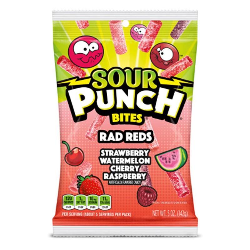 Sour Punch Bites American Different Flavours - Assorted Flavors Candy Snack Artificial Sweet Sugar Corn Salt Bonbon Tangy 4