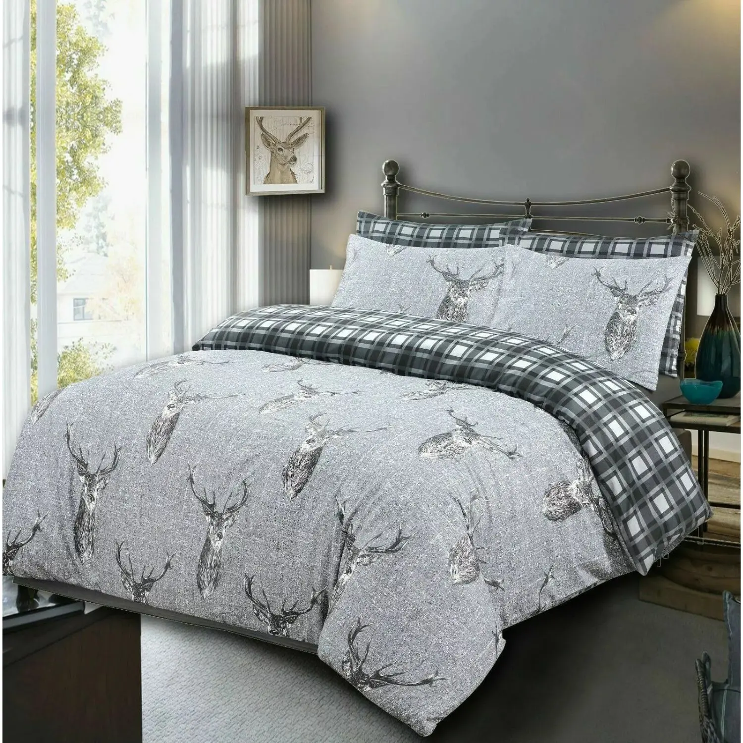 Luxury Printed Duvet Cover Set – Egyptian Cotton (Double, King, Super King)