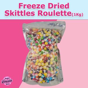 Freeze Dried Fruit Balls Roulette 1KG Mega Pack - Freeze Dried Sweets - Made using Skittles Snack Candy SWEET MIX