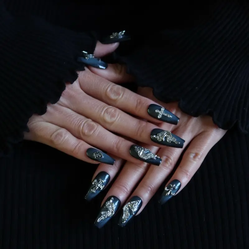 Monalychee Angel Whisper Press On Nails - Nail Art for Nail Care - Nail Polish 3