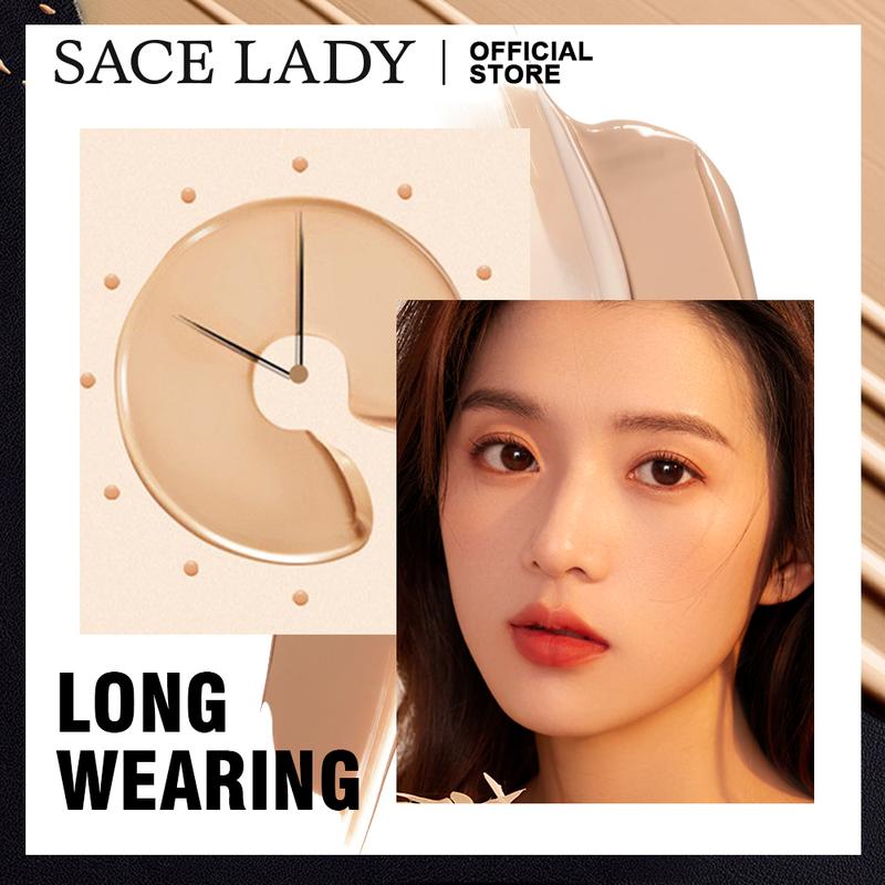 SACE LADY Long-lasting Medium Coverage Foundation, Lightweight Foundation, Moisturizing Foundation, Full Coverage Flawless Matte Waterproof Makeup Cream, Lightweight Concealer Foundation, Makeup Product, Valentines Gift, Gift for Girls 5