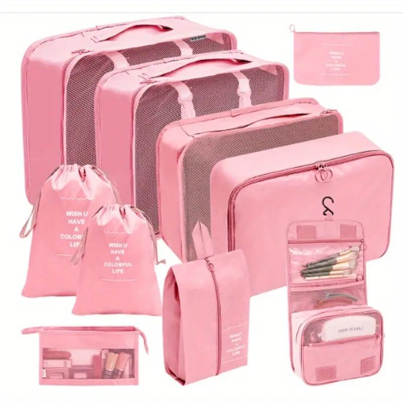 10 Packing Cubes – Travel Luggage Organizer Set, Compression Storage Bags for Suitcases & Accessories 9