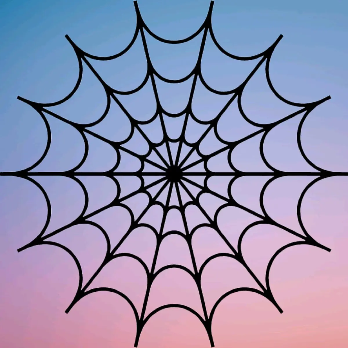 Full Spider Web Cobweb Halloween Spooky Vinyl Decal Sticker For Car/Window/Laptop/Wall
