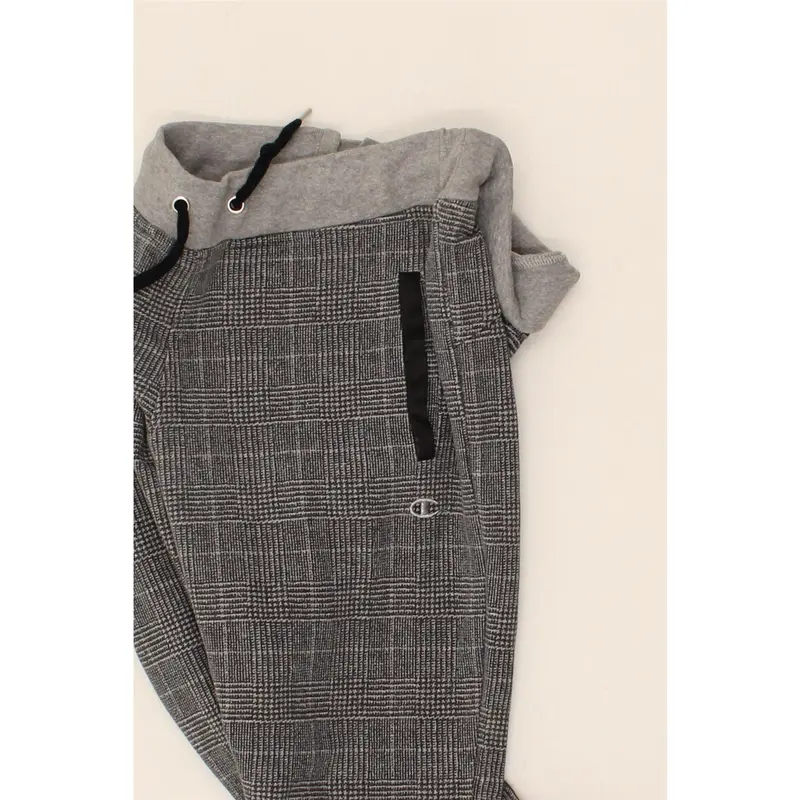 Pre-Owned Vintage CHAMPION Womens Tracksuit Trousers Joggers UK 6 XS Grey Houndstooth Cotton 4
