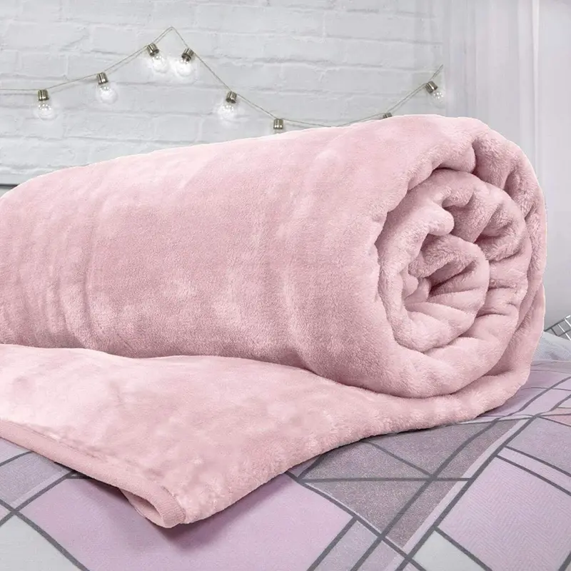 Luxury Roll Mink Blanket Throw 0