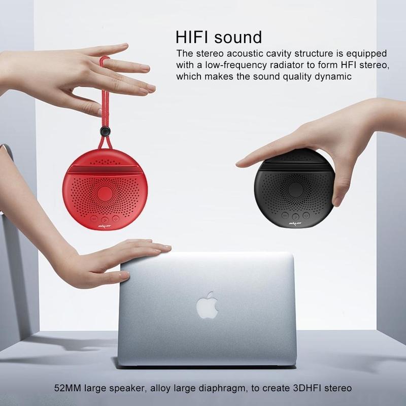 Zealot S24 Portable Stereo Mini Wireless Bluetooth 5.0 Speaker  IPX5 Waterproof Built-in Microphone with Lanyard  with TF Micro SD Card Slot (TF SD card not included) With Built-in HD Microphone 2000mAh Huge Battery! 4