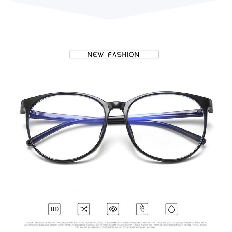 Stylish Oval Blue Light Blocking Glasses for Enhanced Gaming Experience Oversized Glasses 3