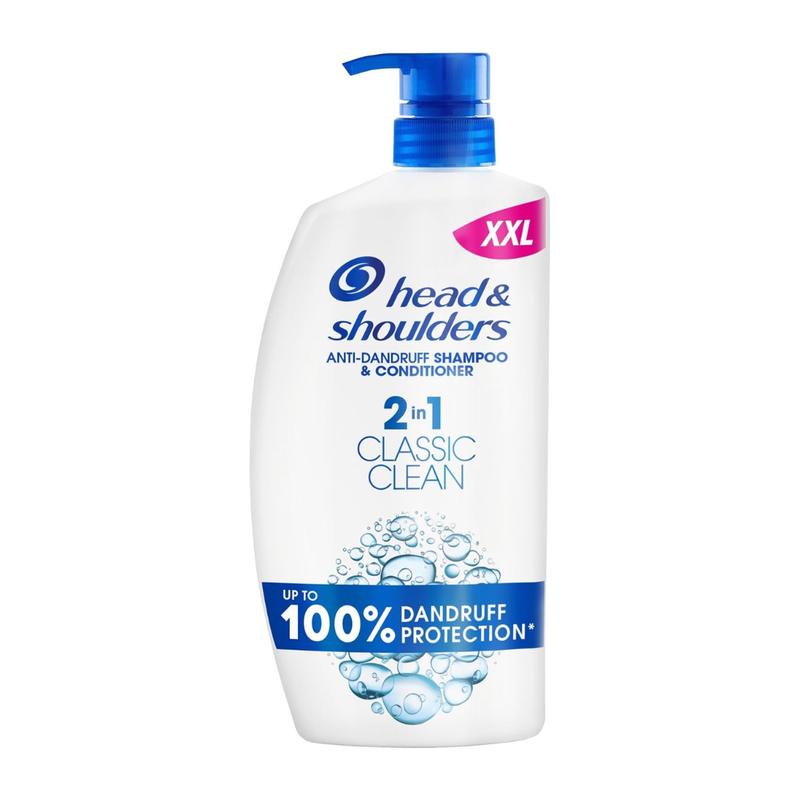 Head & Shoulders Classic Clean Anti-Dandruff 2-in-1 Shampoo, 1000 ml Conditioner Haircare Cleanser Cleansing 0