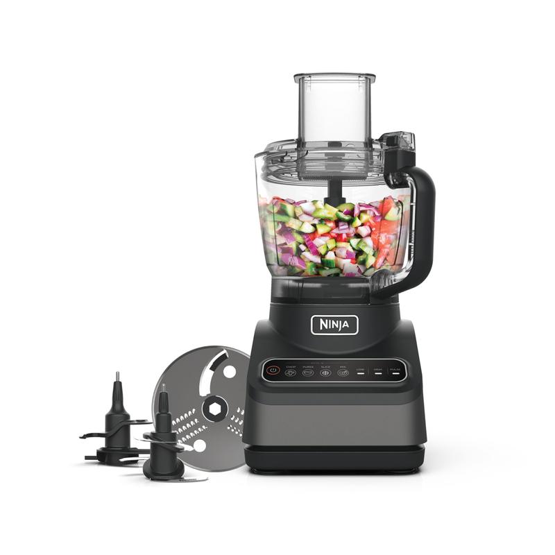 Food Processor with 4 Automatic Programs; Chop, Puree, Slice, Mix, and 3 Manual Speeds, 2.1L Bowl, Chopping, Slicing & Dough Blades, 850W, Dishwasher Safe Parts, Black BN650UK 0