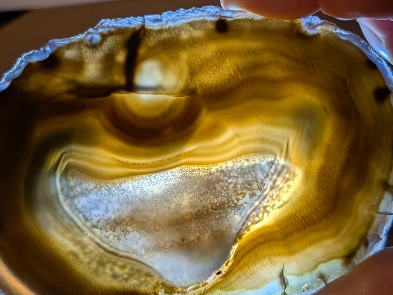 brown agate slice these are great with a light 1