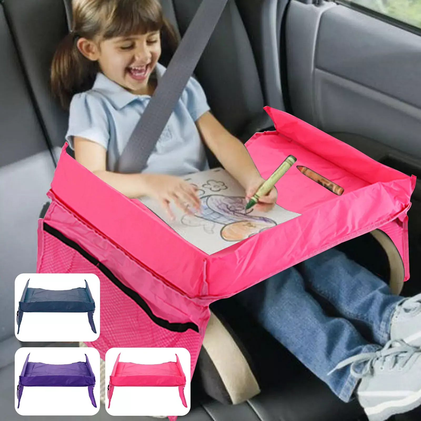 Baby children's Snack Play Tray for Car Seat Plane Toddler Portable Travel table