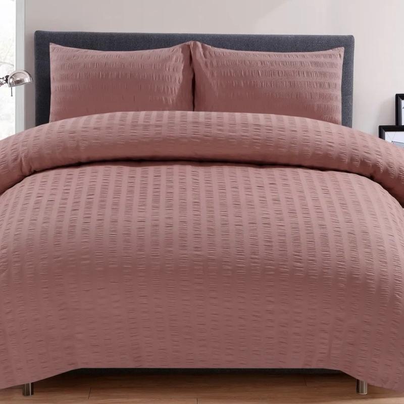 Northern Luxe Seersucker Duvet Cover Set with Pillowcases - Available in 13 Colours 8
